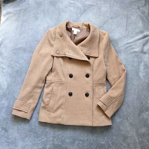 H&M Tan Double Breasted Coat